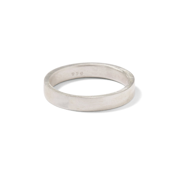 Sterling Silver 3.5mm gents flat band