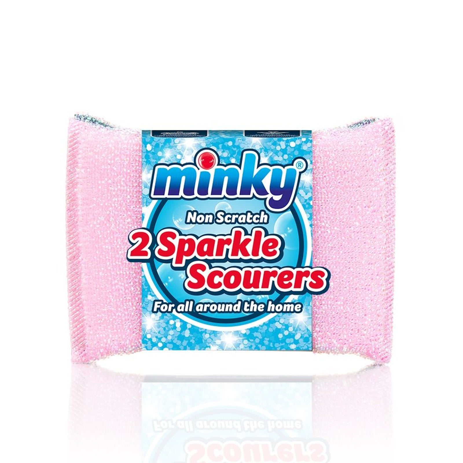 Minky Non Scratch Sparkle Scourers 2 Pack#N#– Yorkshire Trading Company
