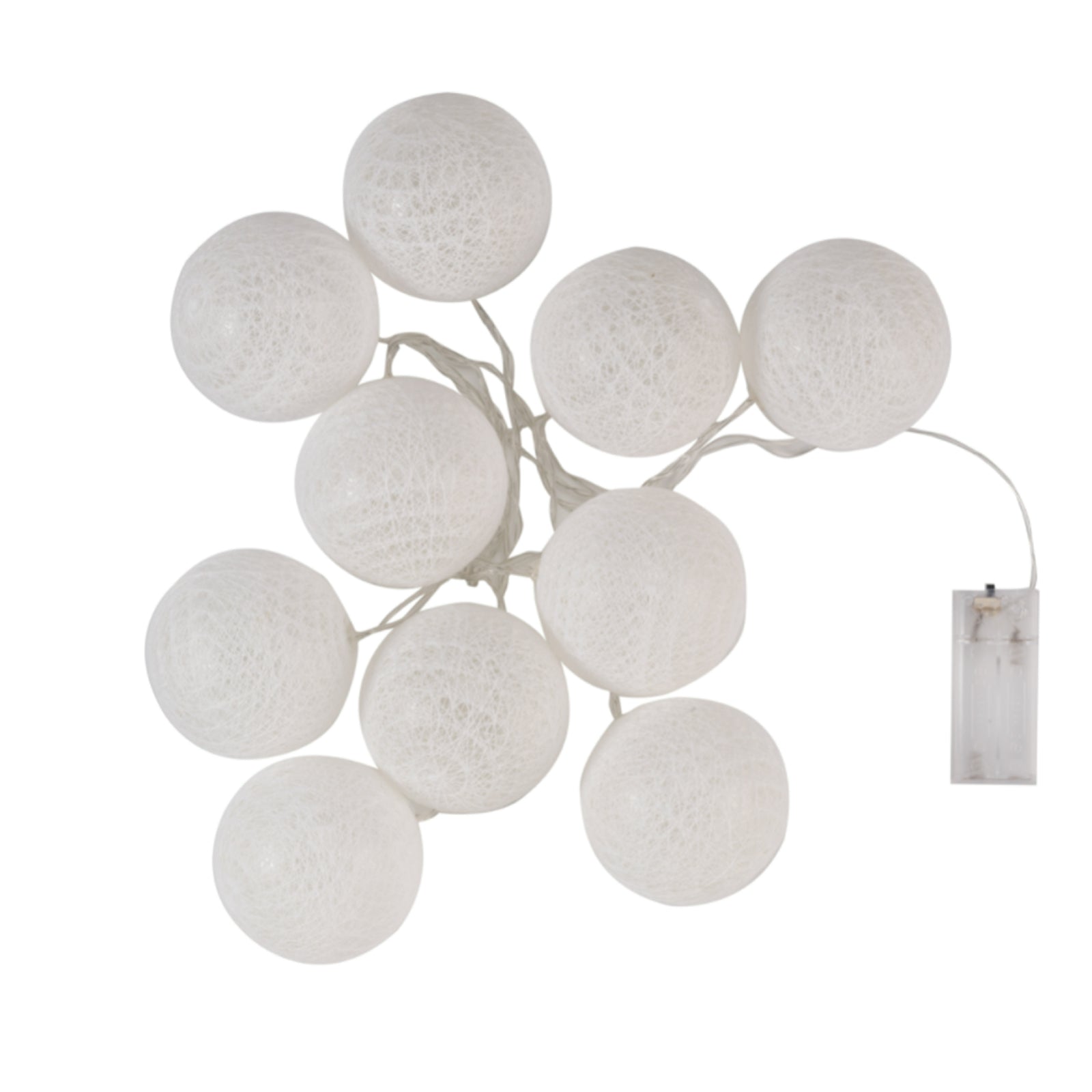 Eureka Set of 10 White Glo-Globe String Lights 8cm – Yorkshire Trading  Company