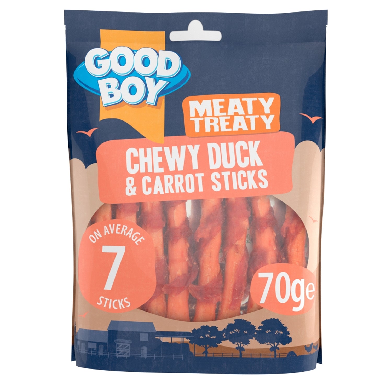 Good Boy Meaty Treaty Duck & Carrot Sticks 70g – Yorkshire Trading Company