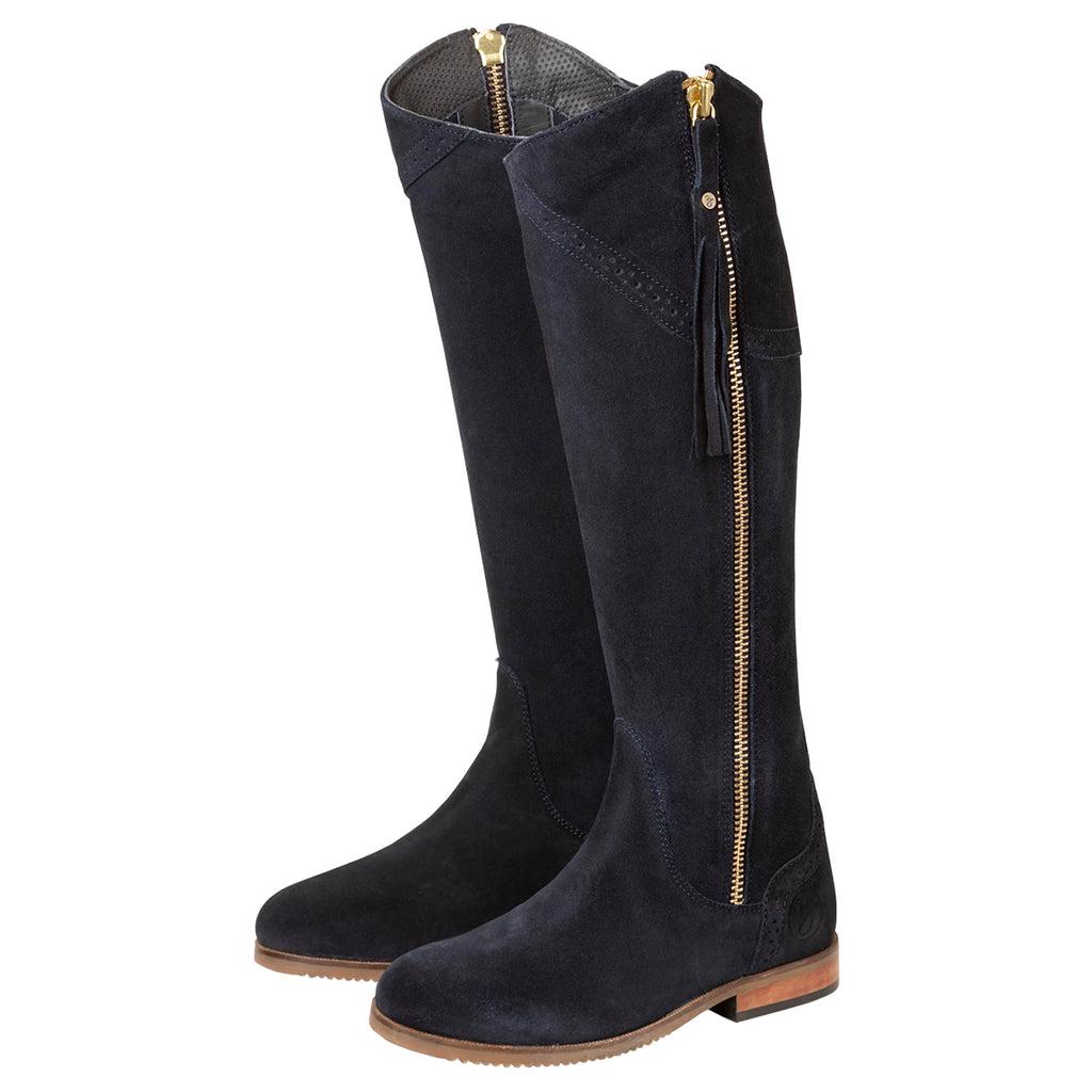 Ladies Suede Leather Riding Boots 