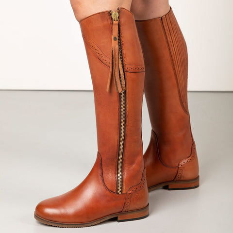 ladies tan riding boots