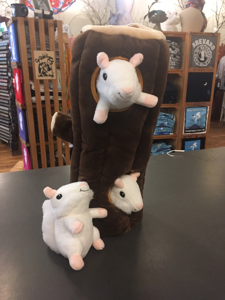 white squirrel stuffed animal