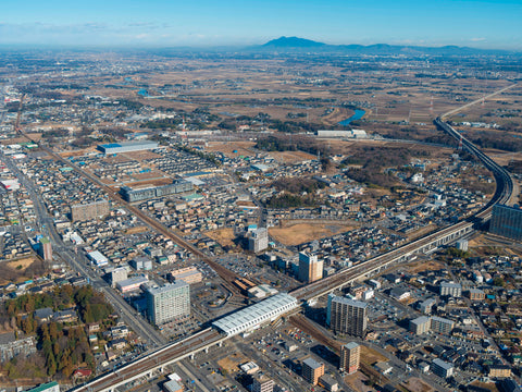 つくばエクスプレス　守谷駅周辺（写真提供：守谷市広報課）