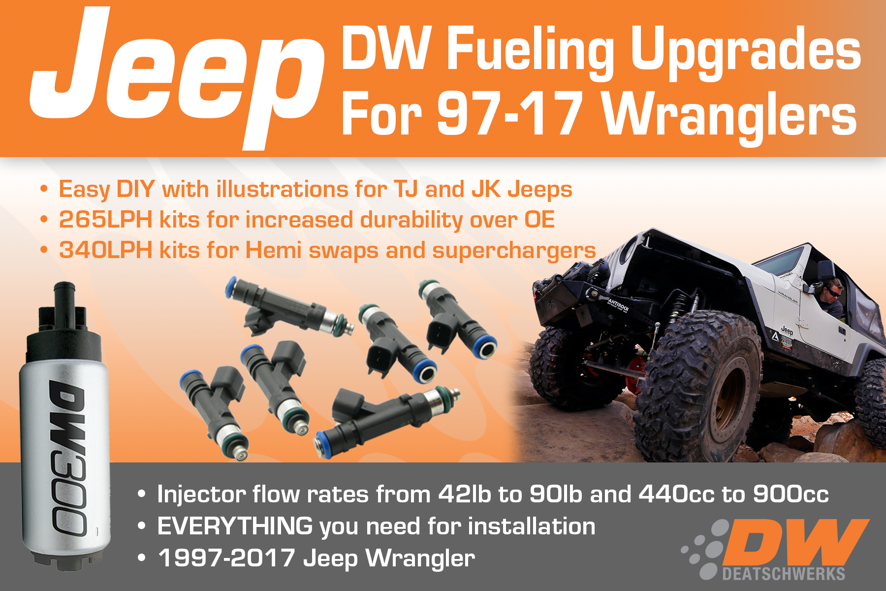 DW Releases Injector & Pump Solutions for Popular Jeep Applications –  DeatschWerks