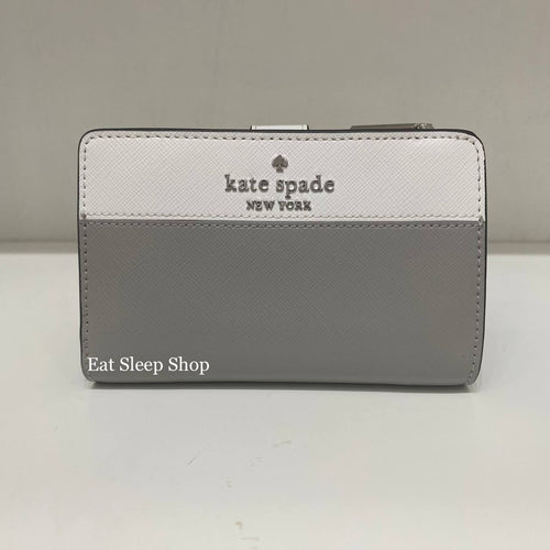 Kate Spade Staci Colorblock Large Laptop Tote Nimbus Grey White