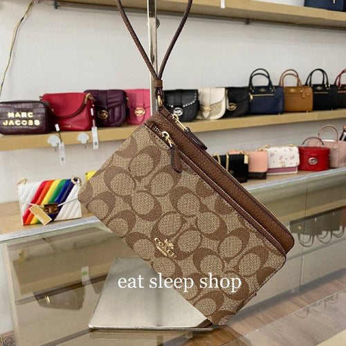 Shop Double Zip Wallet Brown Red by Beams+ ▶️ Meadow