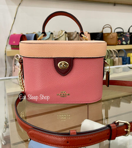 Coach- Mini Cally Crossbody - Gold/True Pink – Amreki