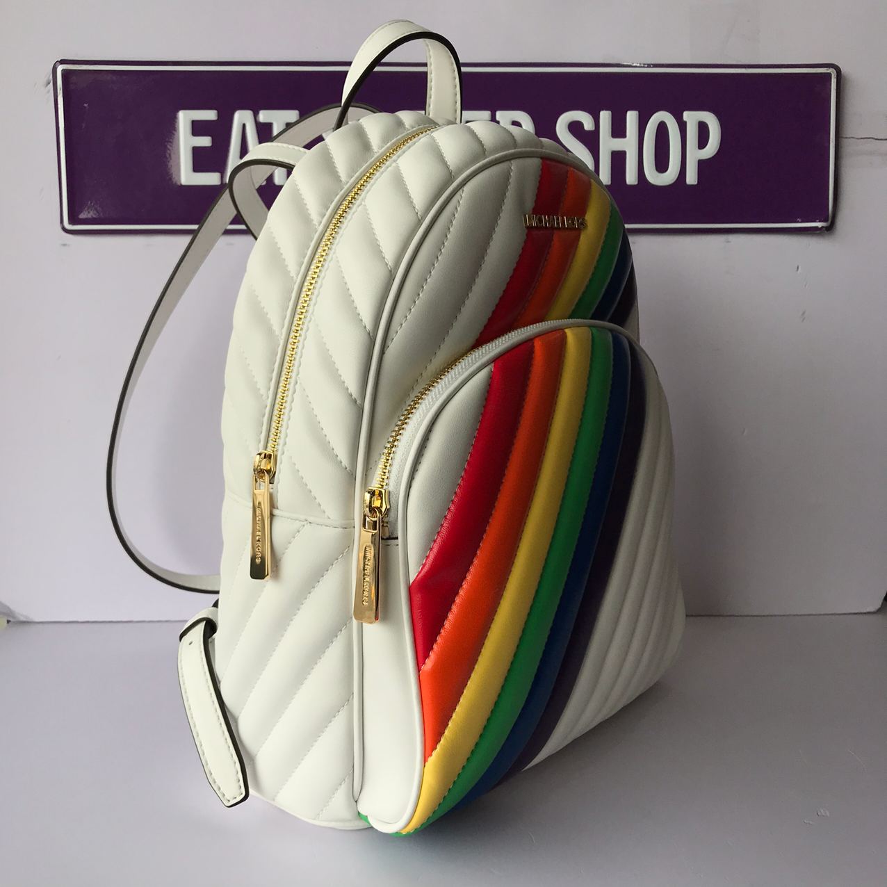 michael kors rainbow backpack