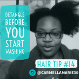 natural hair tip detagle hair before you start washing 