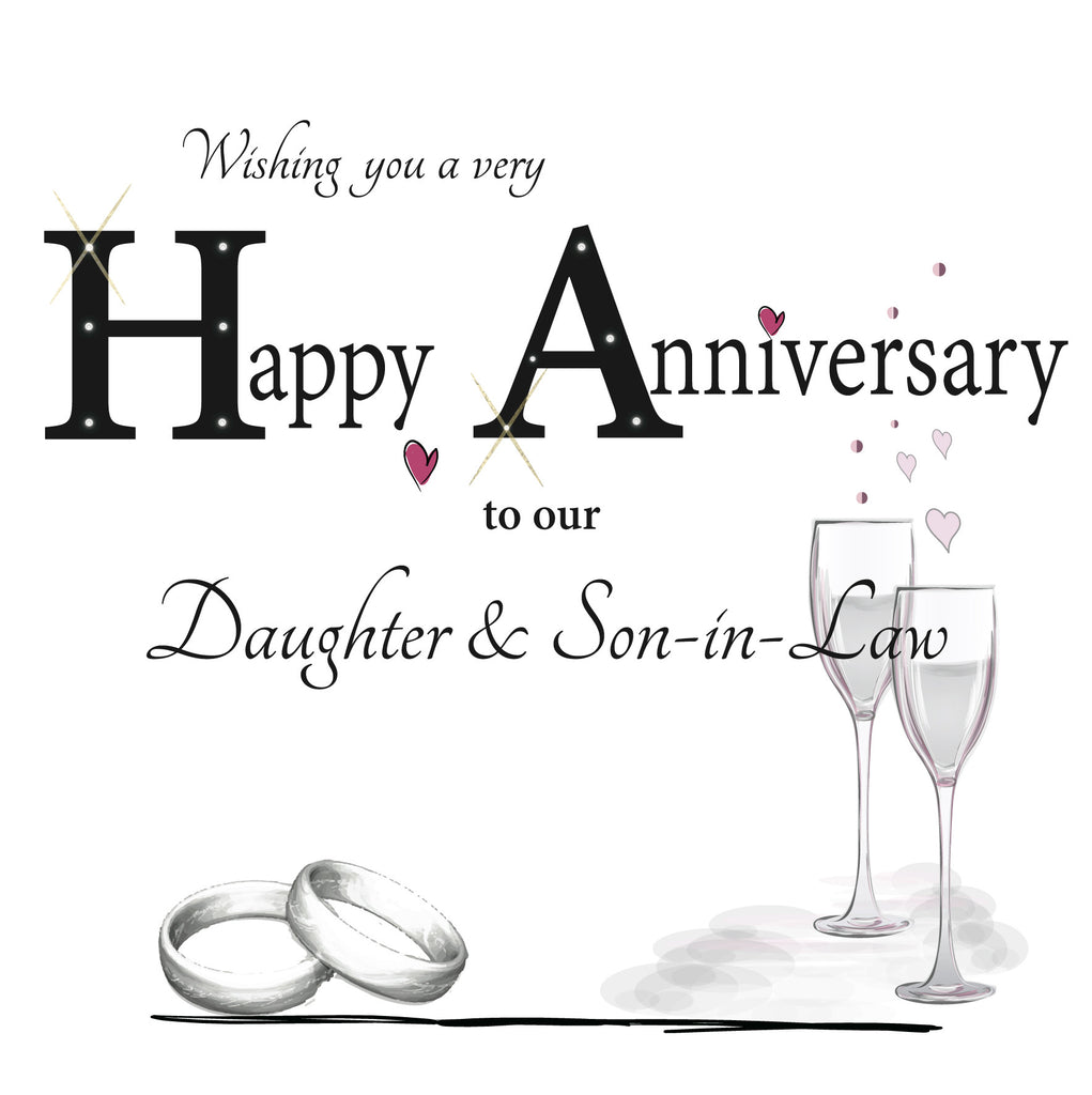 ES87 - Happy Anniversary Daughter and Son-in-Law Card ...