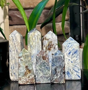 Blue Kyanite Crystal Towers - Green Mountain Treasure