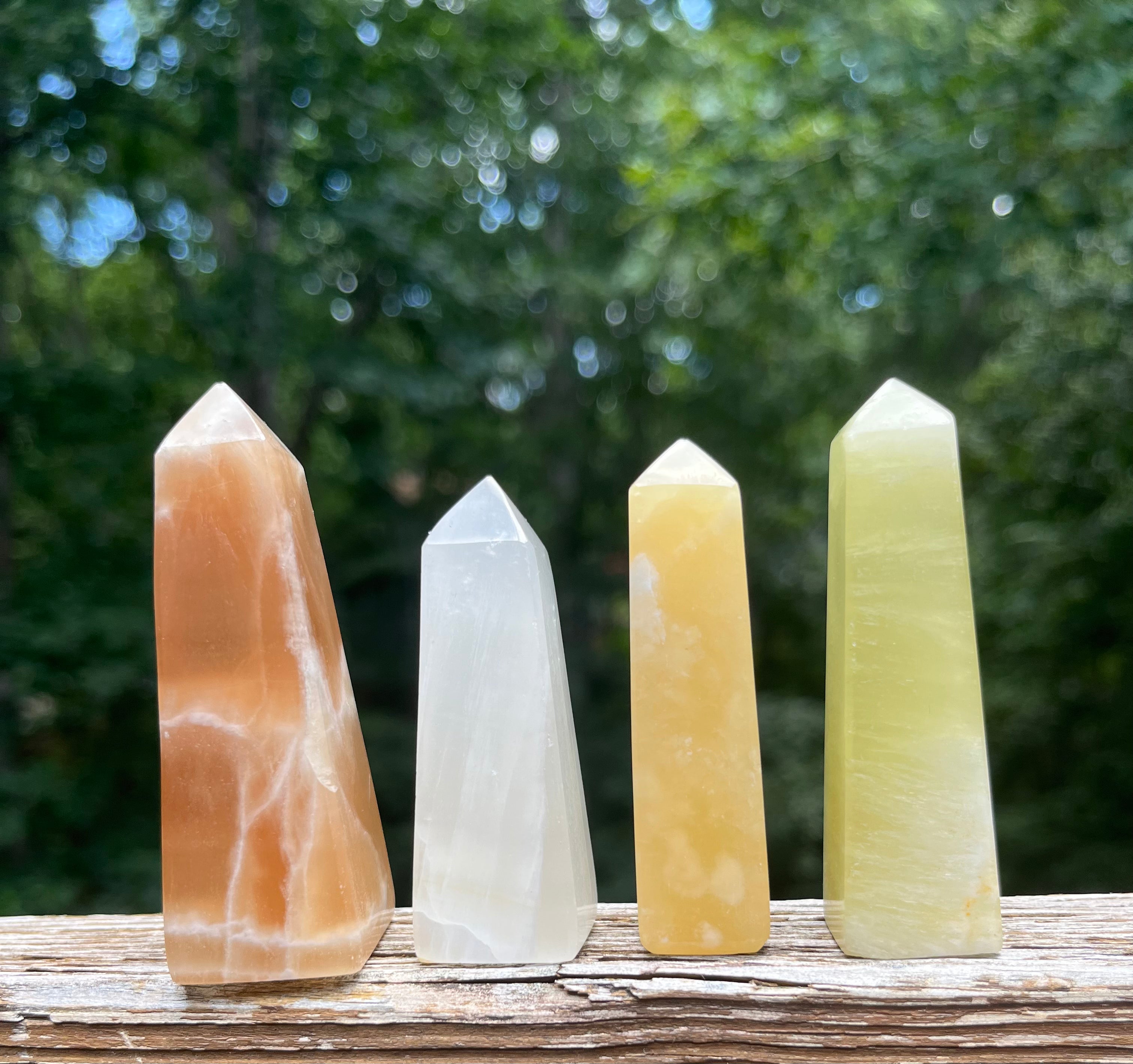 Small Calcite Crystal Towers