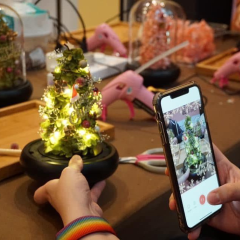 Christmas Special Preserved flower Christmas Tree Workshop 2 hours