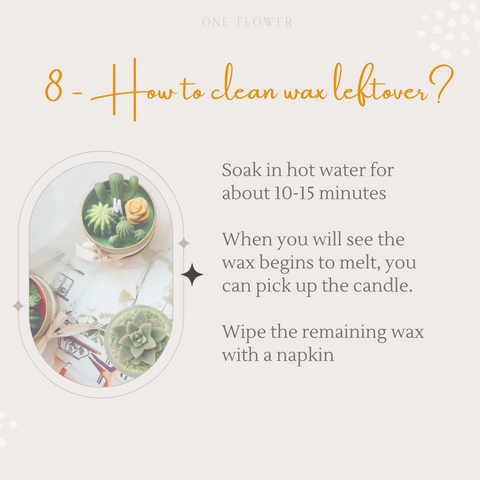 one flower candle care tips