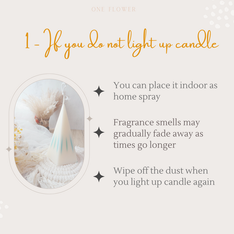One Flower candle care tips