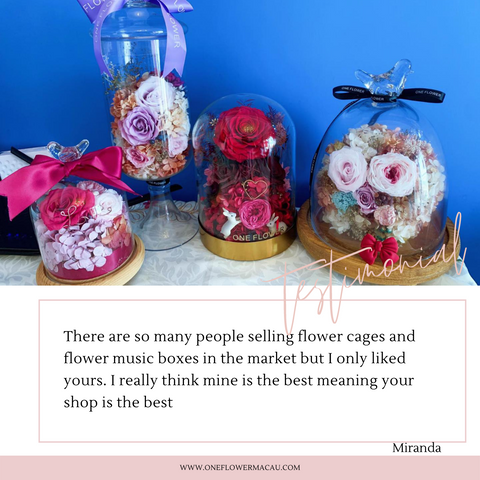 one flower horoscope glass dome customer review