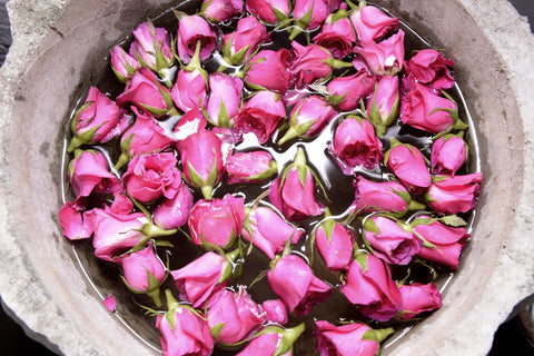 rose petals in bag