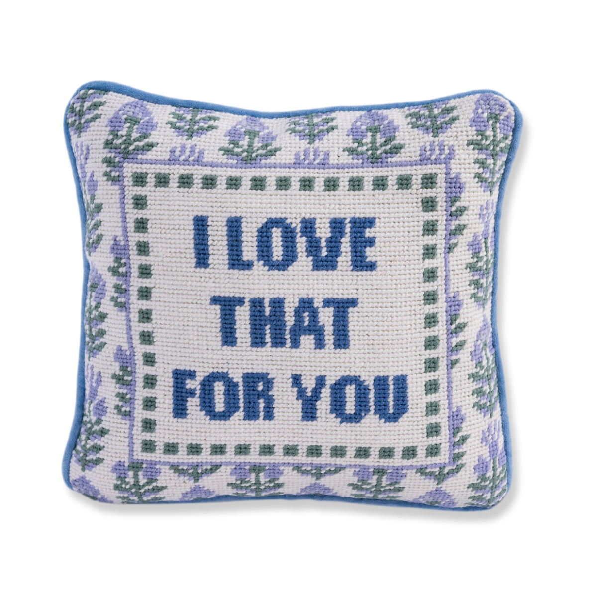 Trust in Dolly Needlepoint Pillow