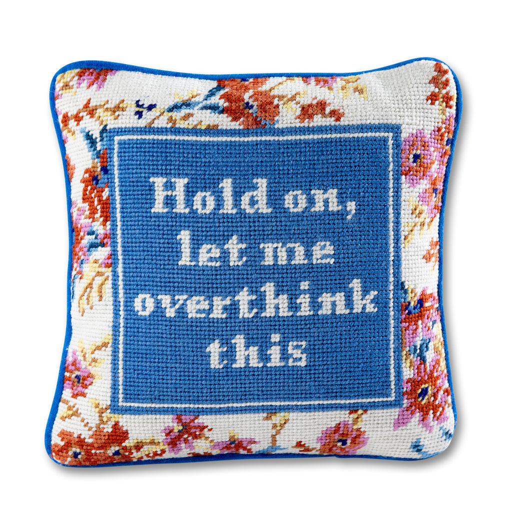 35 Needlepoint word pillows to get you stitching