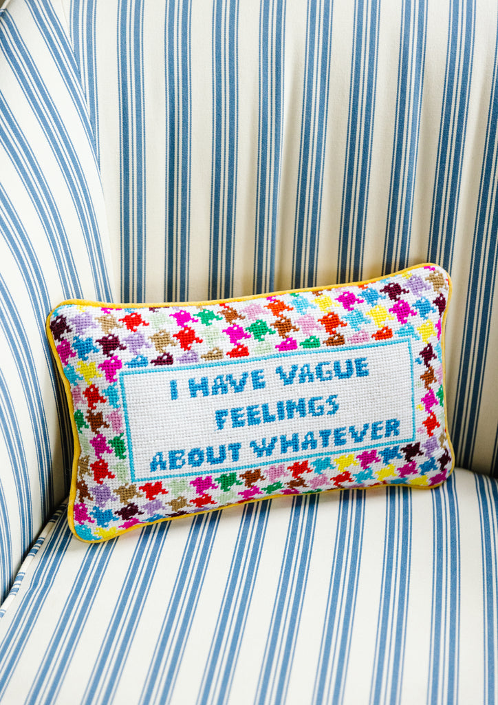 Furbish Studio - Expensive Needlepoint Pillow
