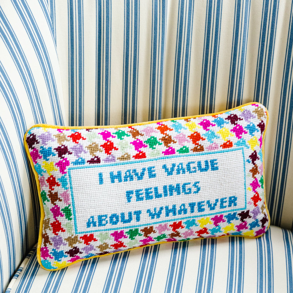 Not Needy Needlepoint Pillow