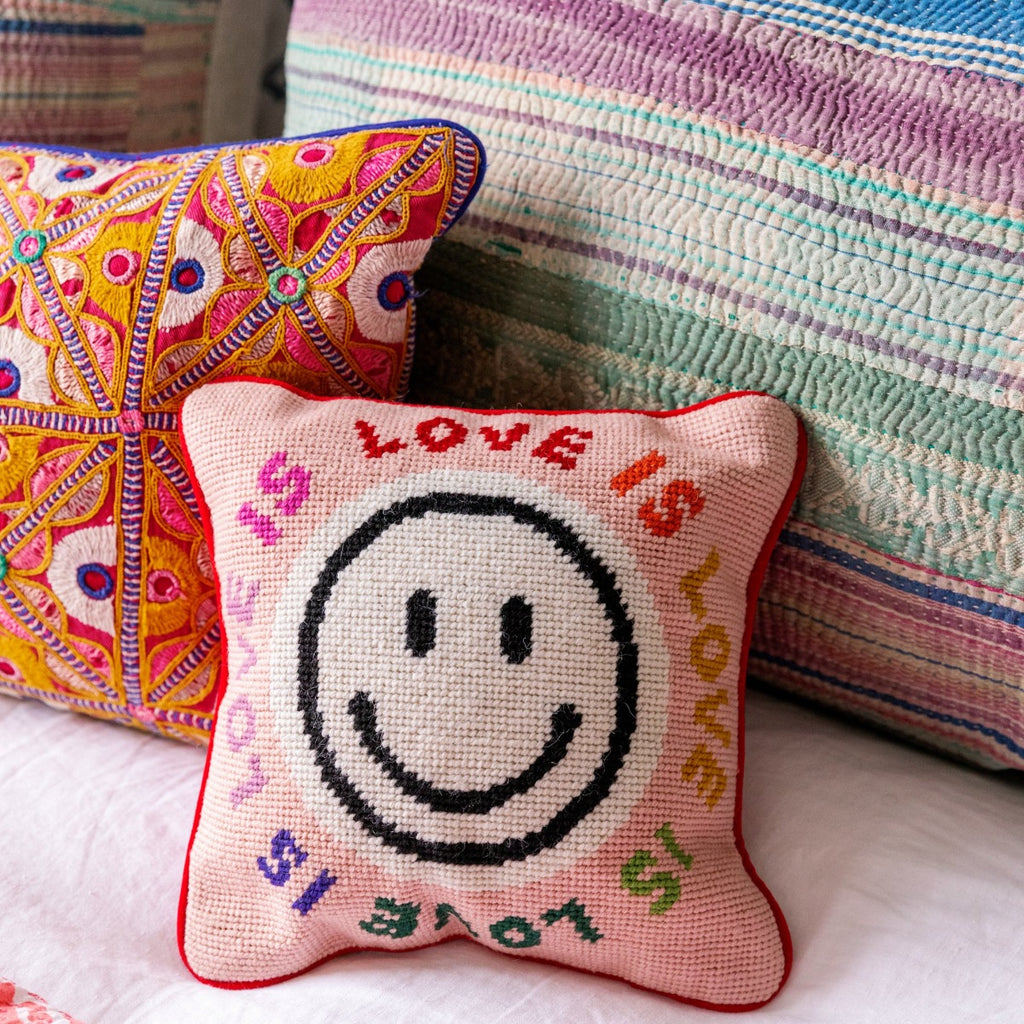 Get What You Get Needlepoint Pillow