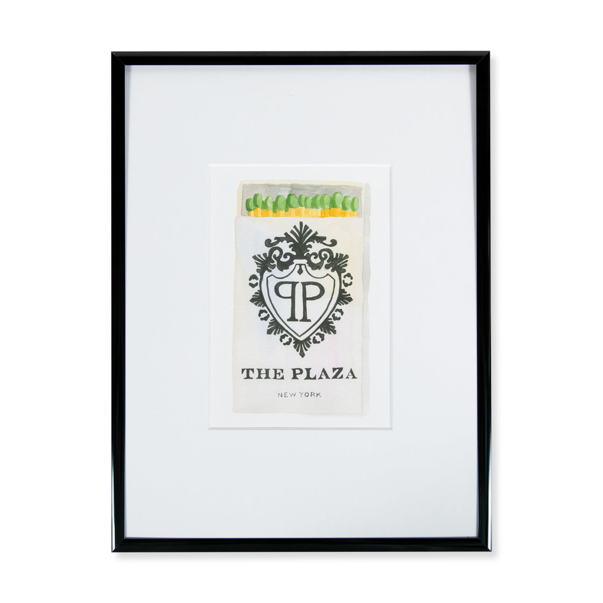 Furbish Studio - The Plaza NY Matchbook Watercolor Print