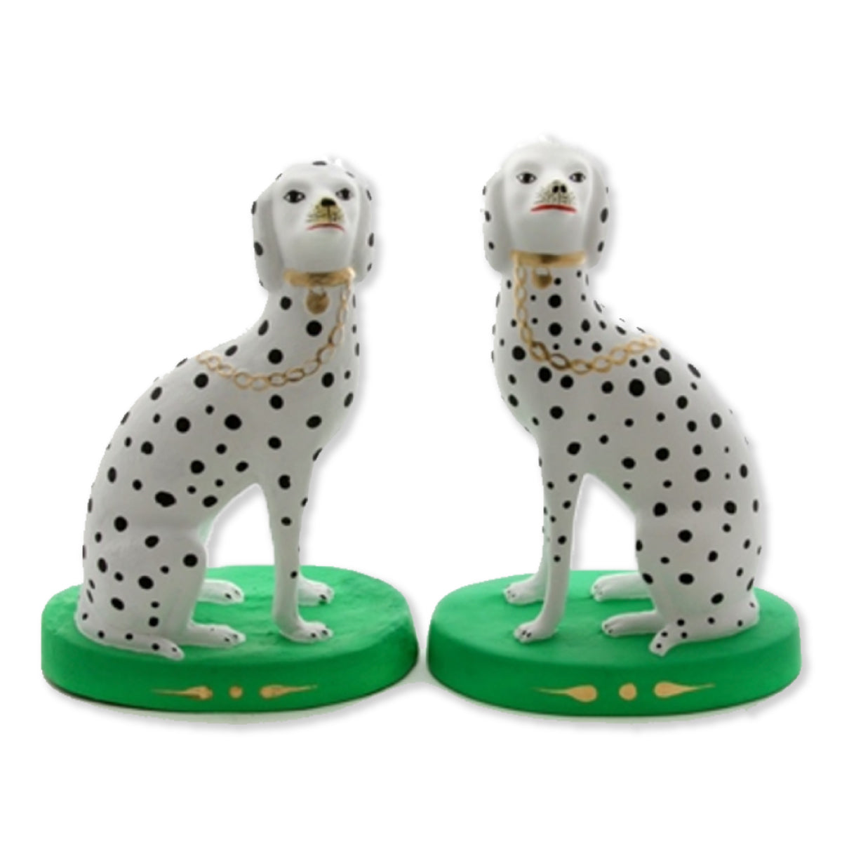 Dalmatian Duo Bookends - Bright Green