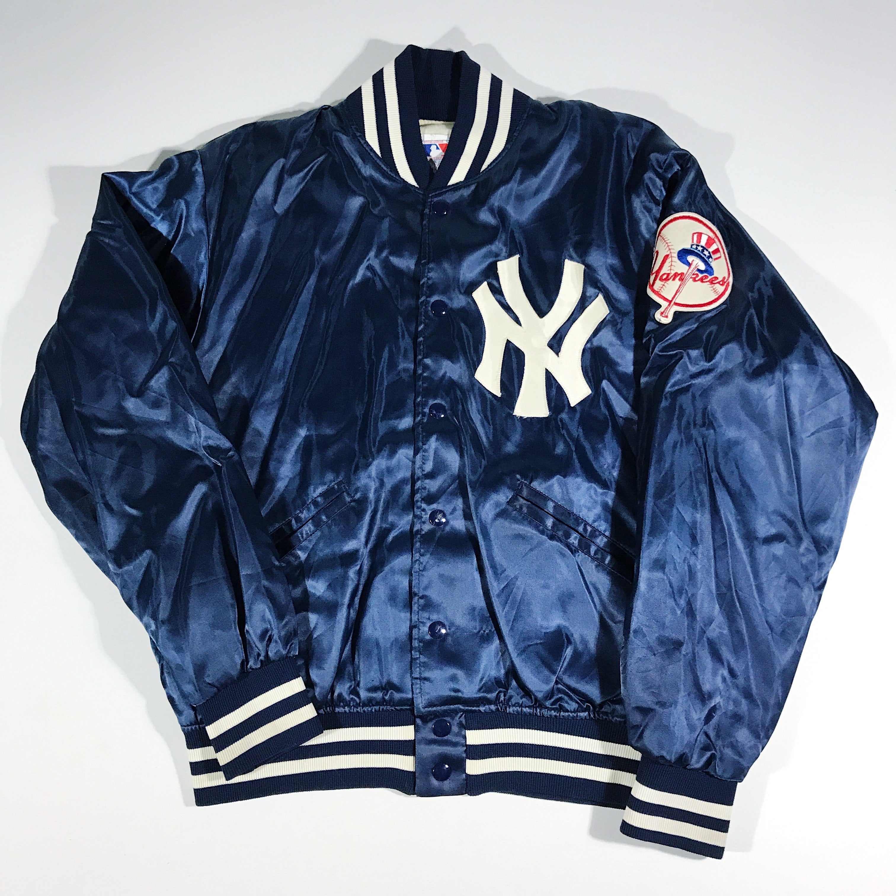 Shop Pro Standard New York Yankees Big Logo Satin Jacket LNY632059 blue