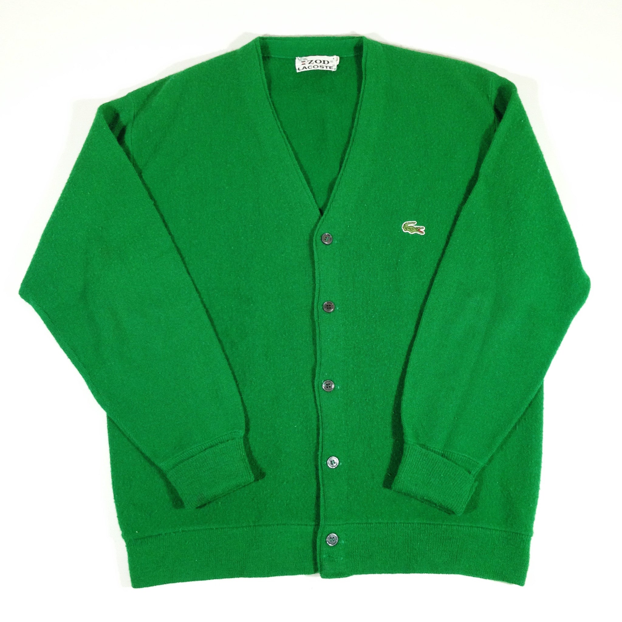 Lacoste Cardigan Green – Vintage Strains