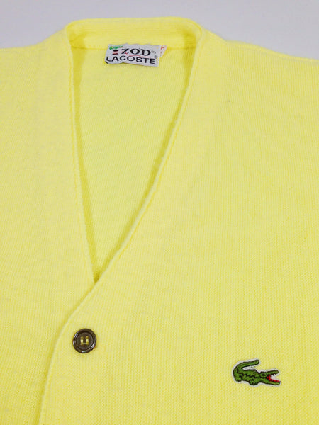 Lacoste Cardigan Yellow – Vintage Strains