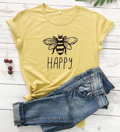 Bees Mission™️ Bee Happy T-shirt