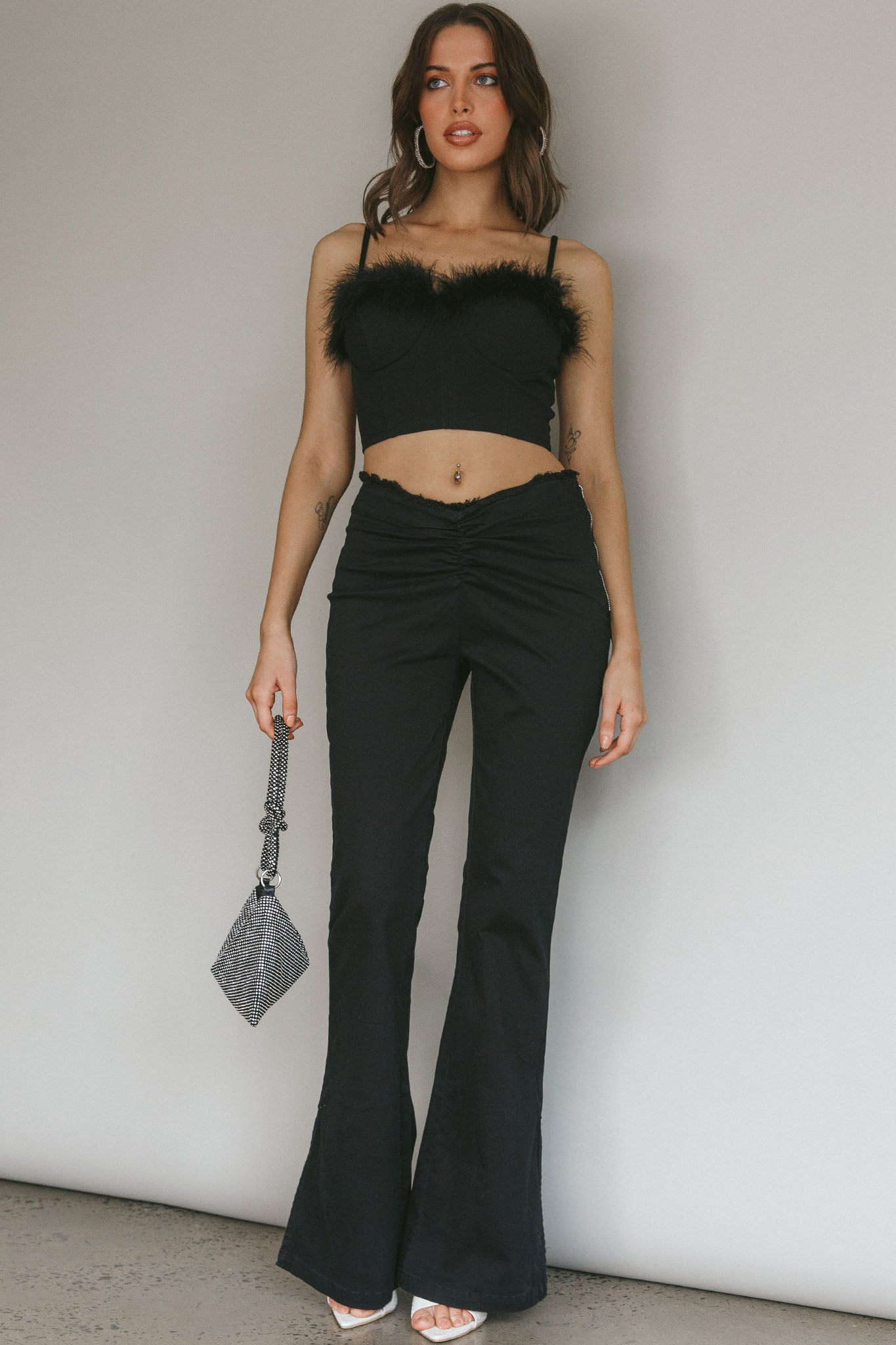 Shop the Mahla Flared Pants Black | Selfie Leslie