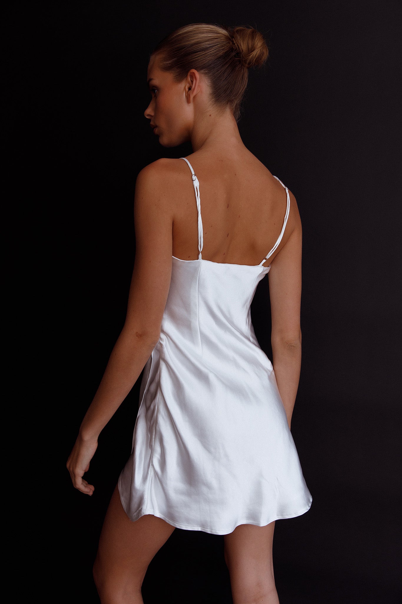 Shop the Making Headlines Diamante Neckline Mini Dress White | Selfie ...