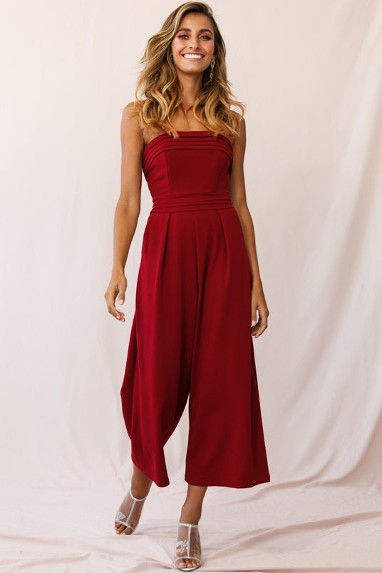 Hailey Strapless Wide Leg Jumpsuit – The Twisted Chandelier