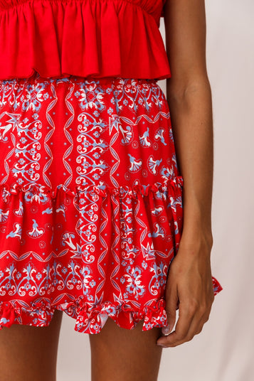 Shop the Alexi Mini Skirt Red | Selfie Leslie