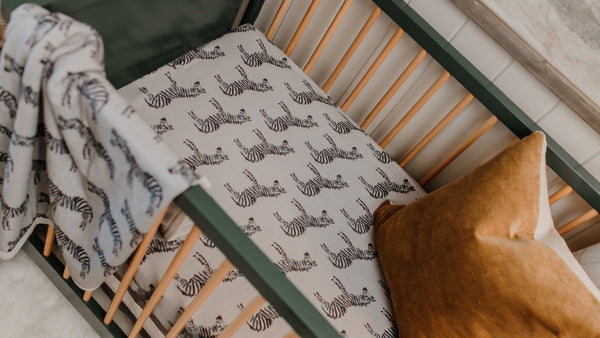 Oilo Zebra nursery Crib Sheet