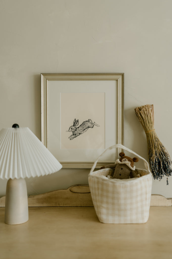 oilo studio woodland rabbit wall art