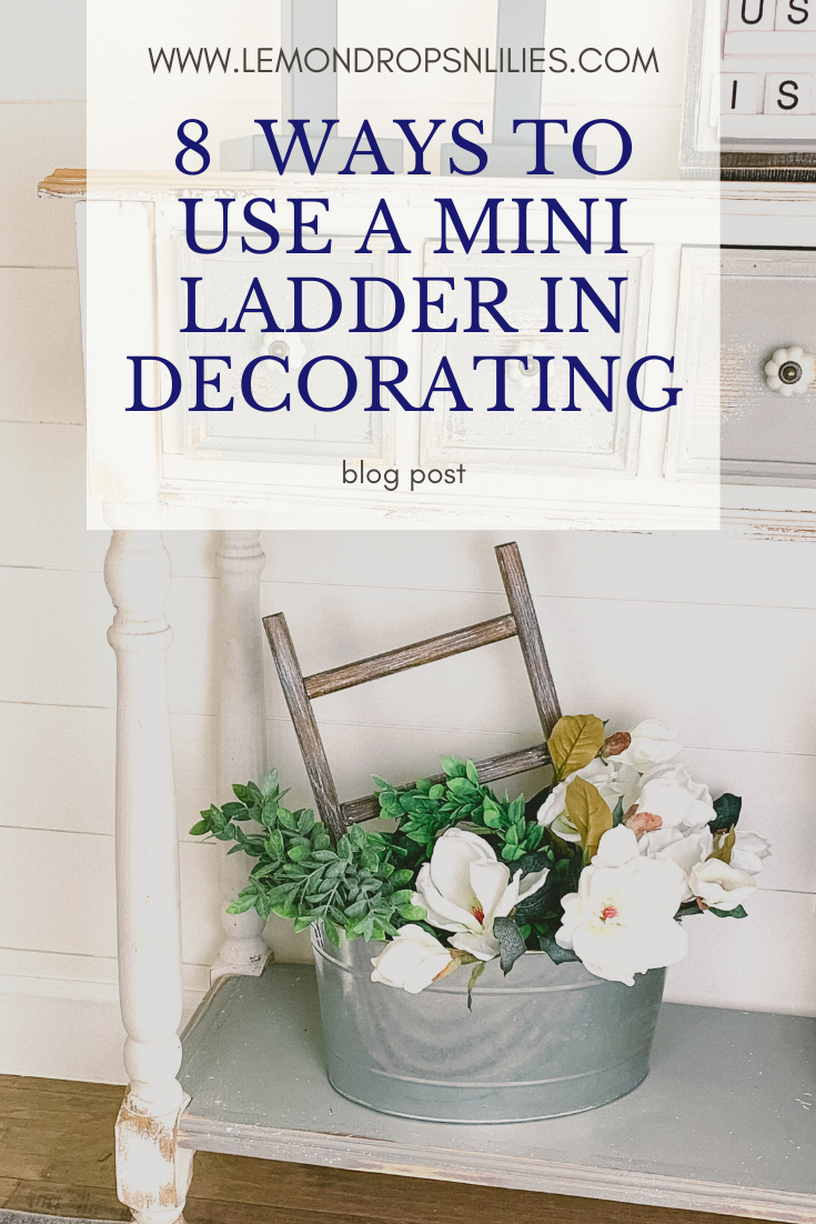 8 Ways to Use a Tea Towel / Mini Ladder in Decorating – Lemon ...