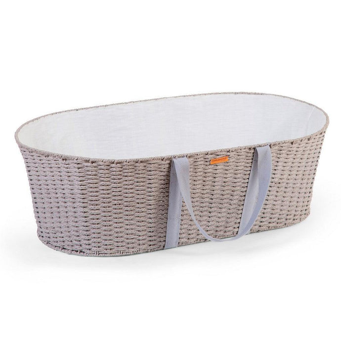 Childhome Moses Basket Inc. Handles, Liner & Mattress - Grey