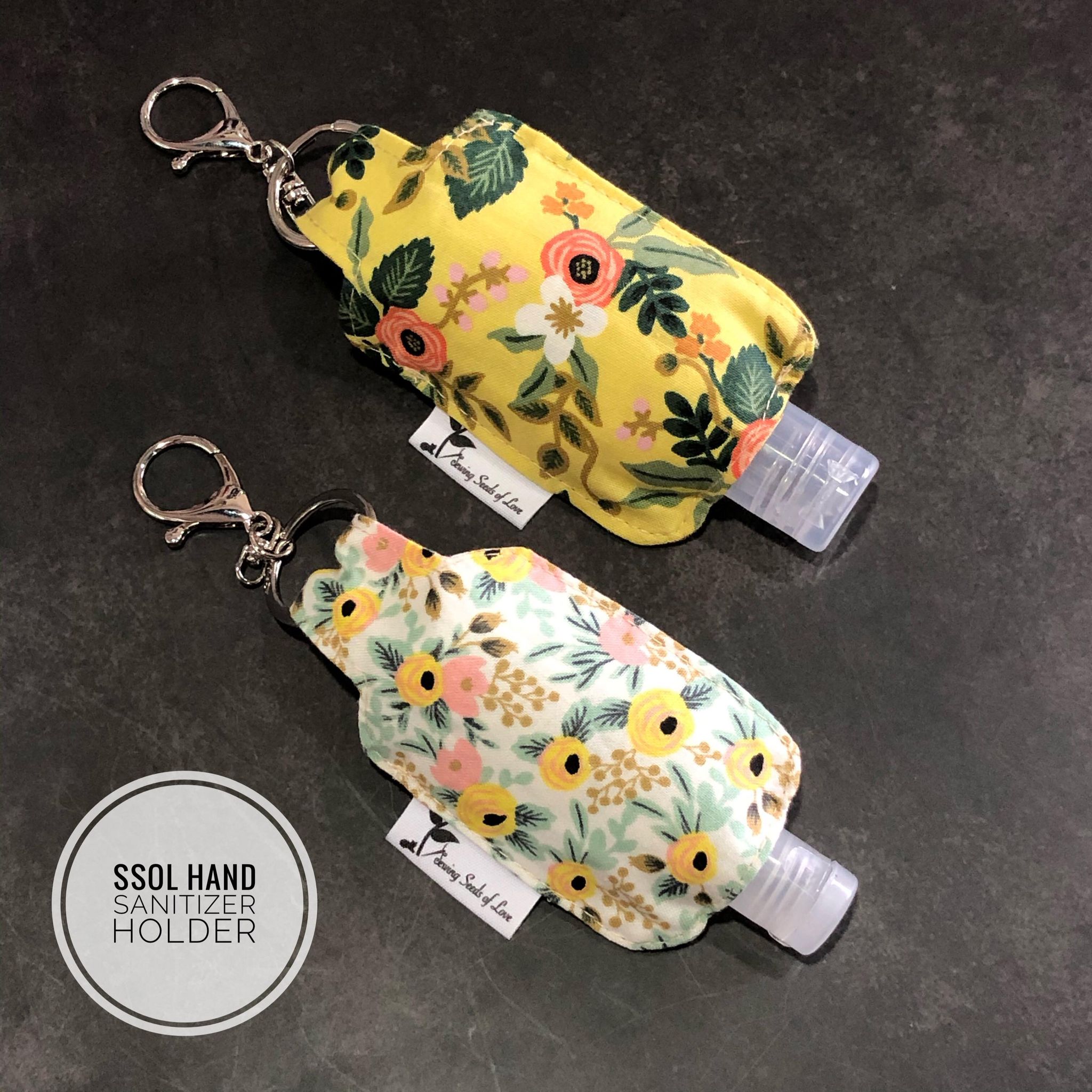 Keyring Hand Sanitizer Holder Pattern Sewing Seeds Of Love Studio