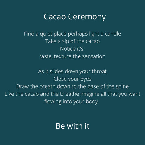 Cacao ceremony