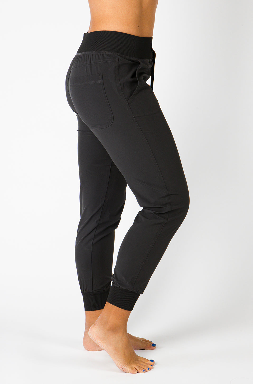 black athletic joggers