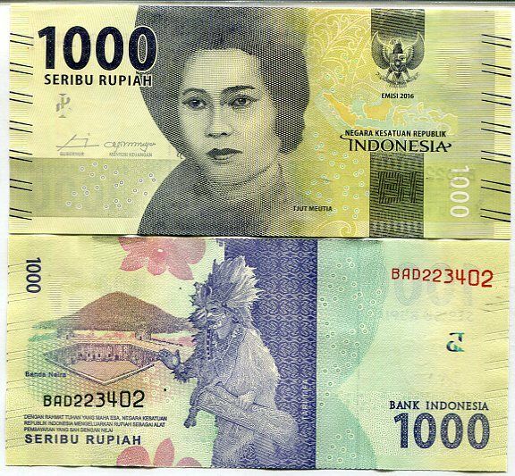 INDONESIA 1000 RUPIAH SMALL PRINT