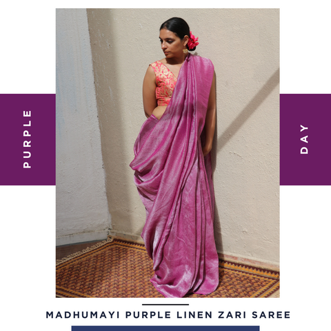 Handwoven linen | linen sarees | linen saree online | chidiyaa