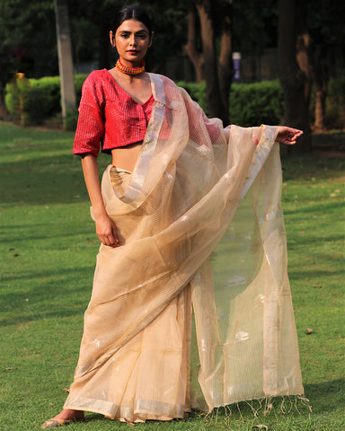 jamdani saree translucent 