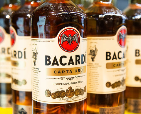 Bacardi bottles