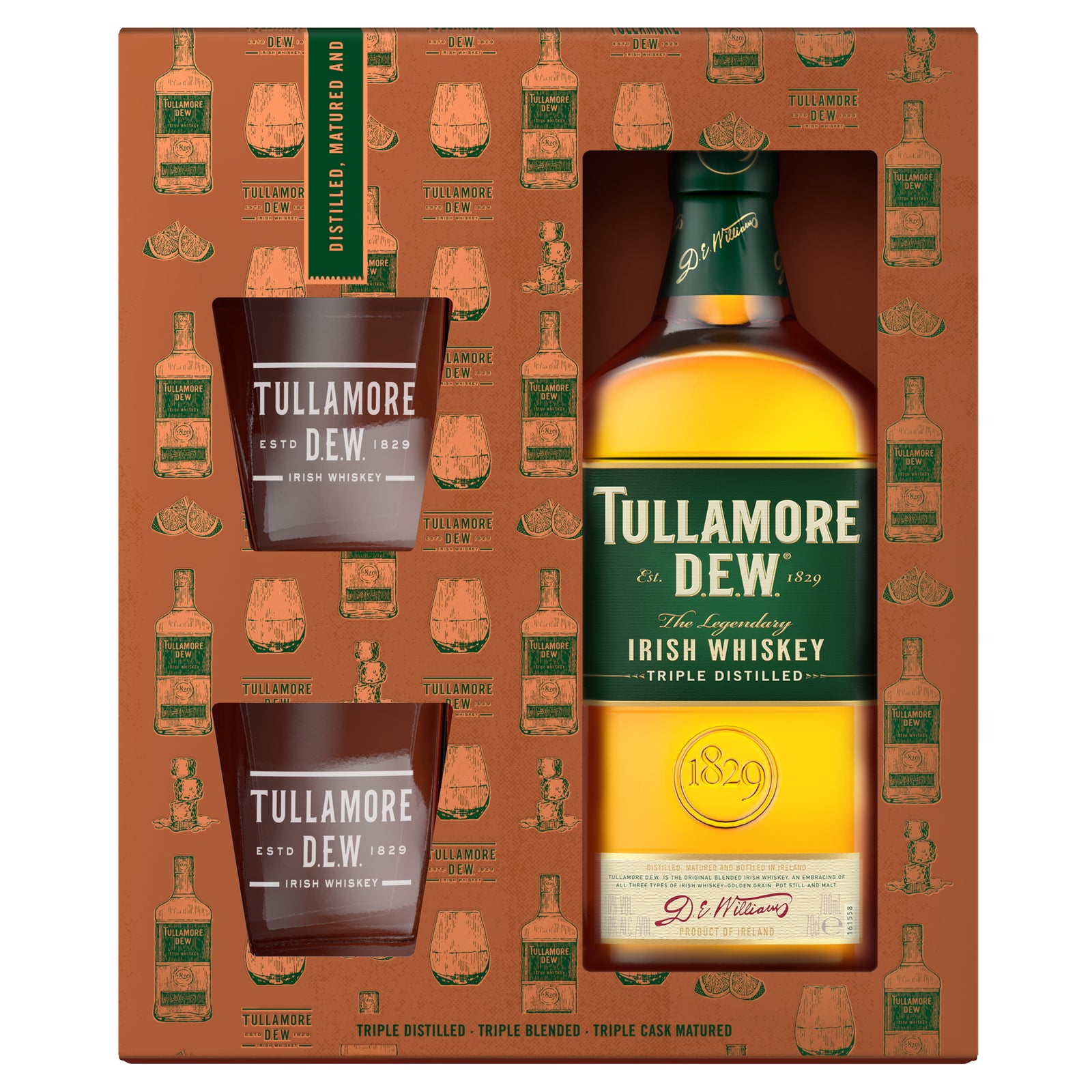 Tullamore dew 0.7 цена. Виски Tullamore Dew Original. Tullamore Dew (0.7л). Ирландский виски Талламор. Виски Tullamore Dew 40% 0,7 л + 2 стакана.