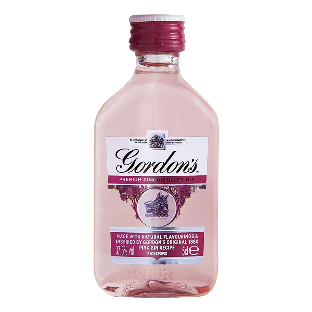 С чем пить розовый джин. Gordon's Premium Pink Gin. Джин с розовой этикеткой. Джин Гордонс розовый. Джин миниатюра.